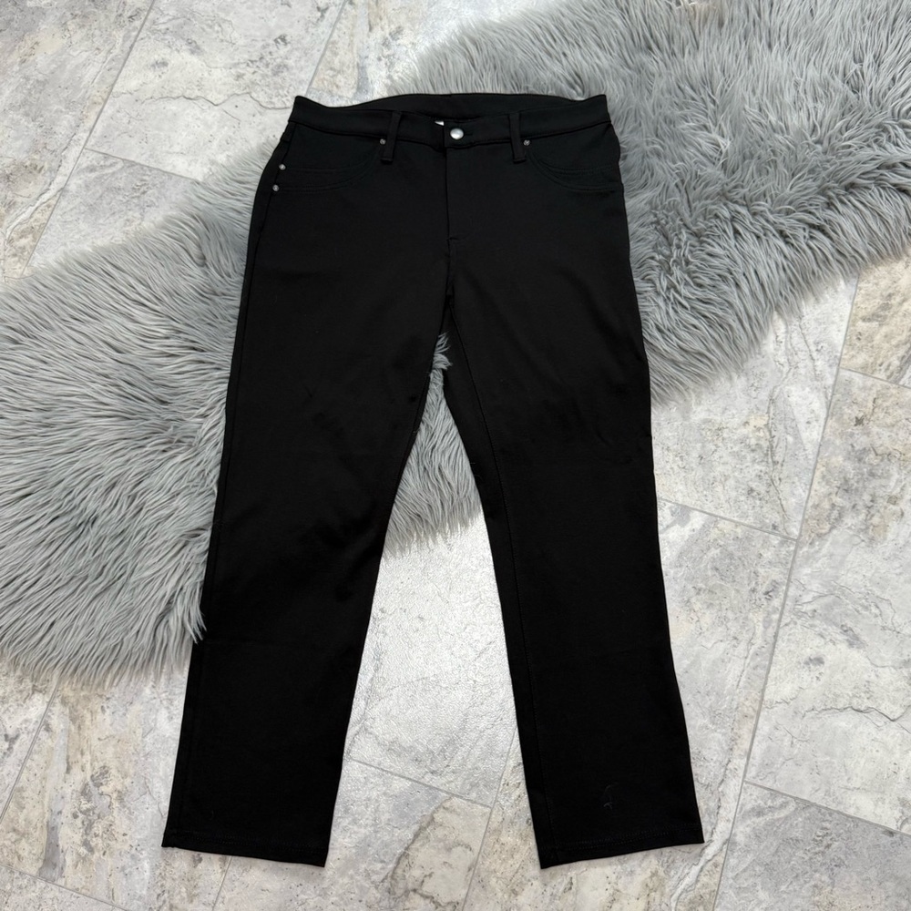 Time and Tru NWOT Black High Rise Straight Leg Jeans Women’s Size Large Petite - Picture 2 of 6